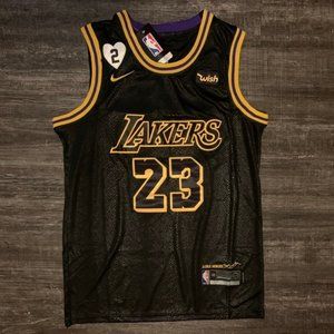 lebron in black mamba jersey